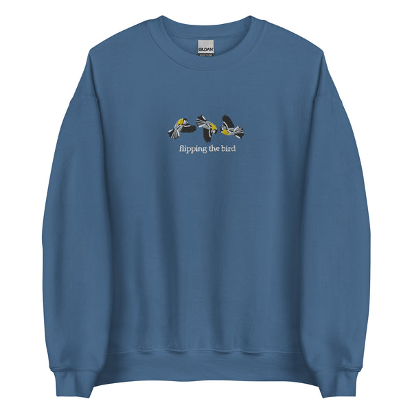 Flipping the Bird Embroidered Unisex Sweatshirt – MoeSews