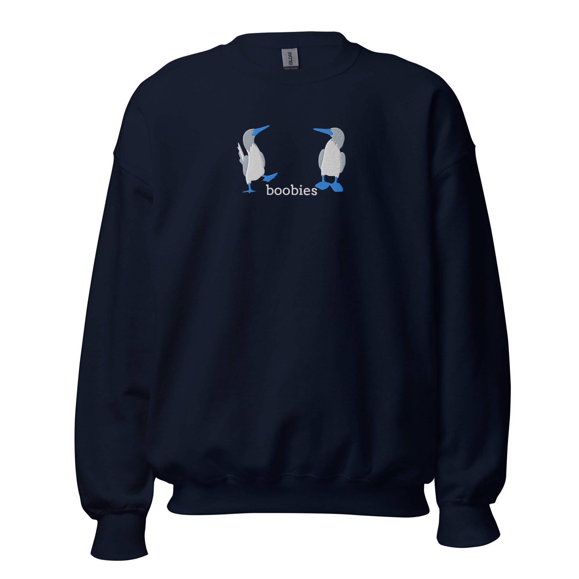 Blue-Footed Boobies Embroidered Crewneck Sweatshirt – MoeSews