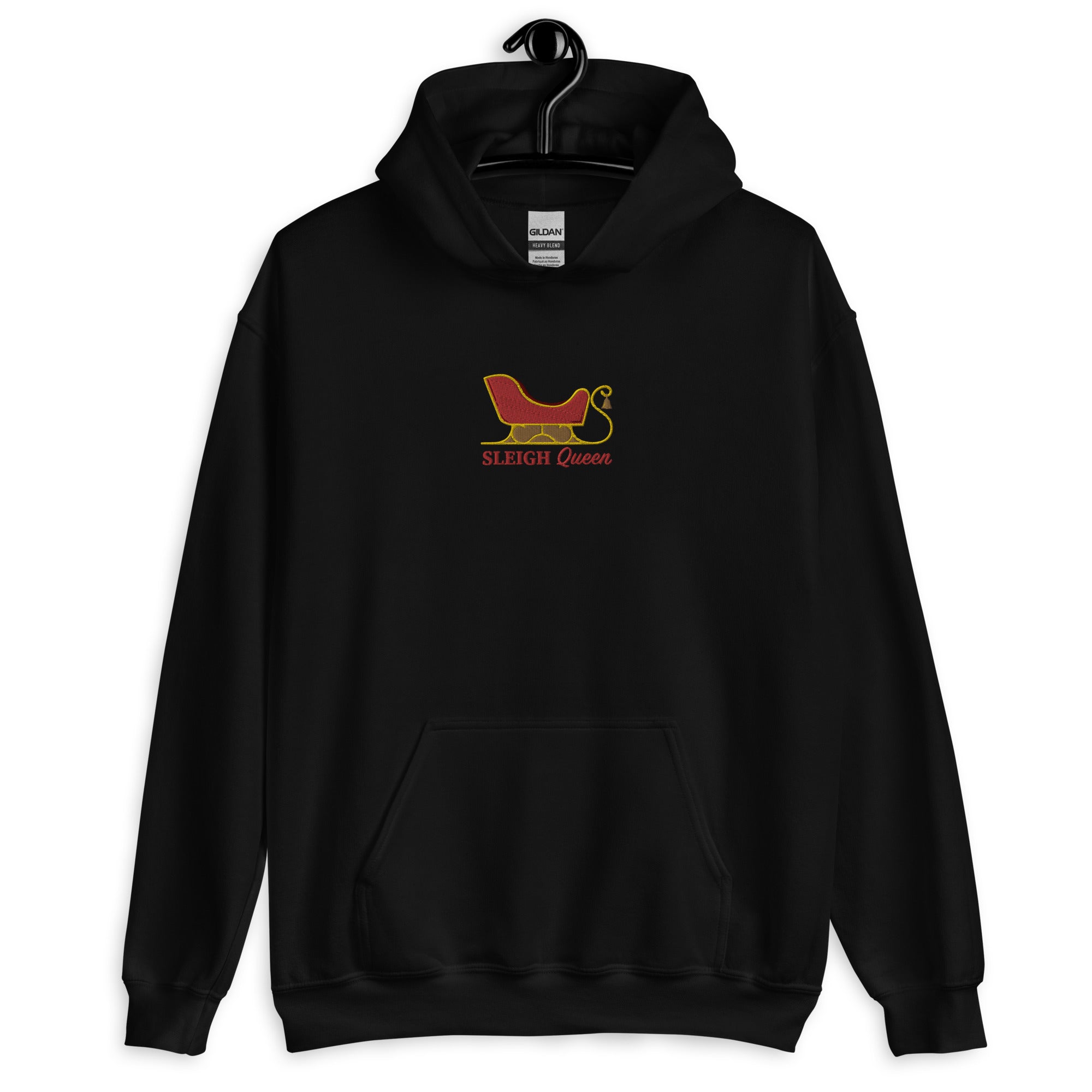 Sleigh Queen Embroidered Unisex Hoodie MoeSews