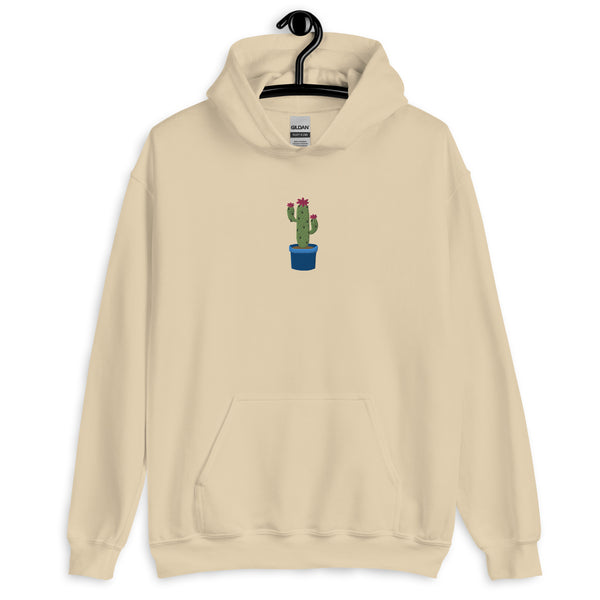 Cactus Embroidered Unisex Hoodie