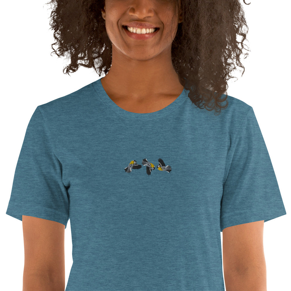 Flipping the Bird (Without Words) Embroidered Unisex t-shirt – MoeSews