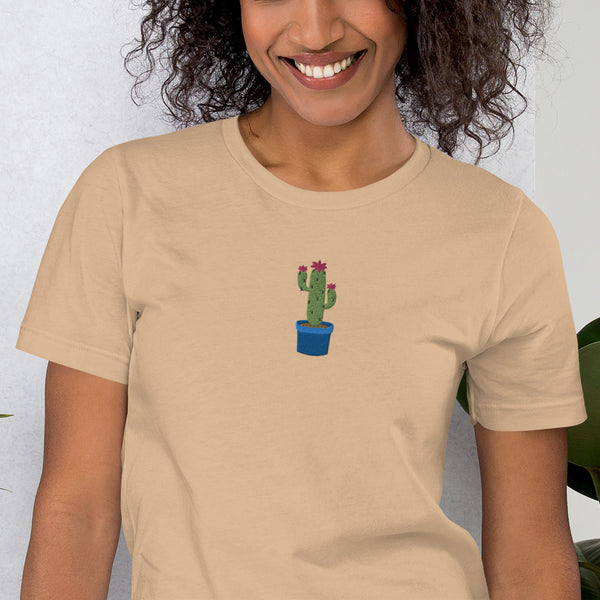 Cactus Embroidered Unisex t-shirt