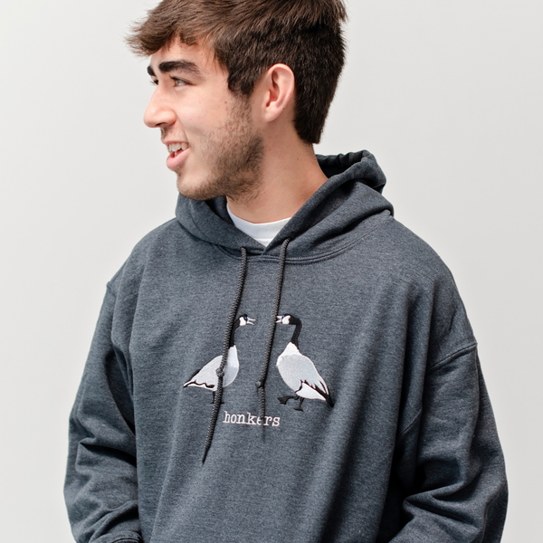 Pigeon embroidered hoodie best sale