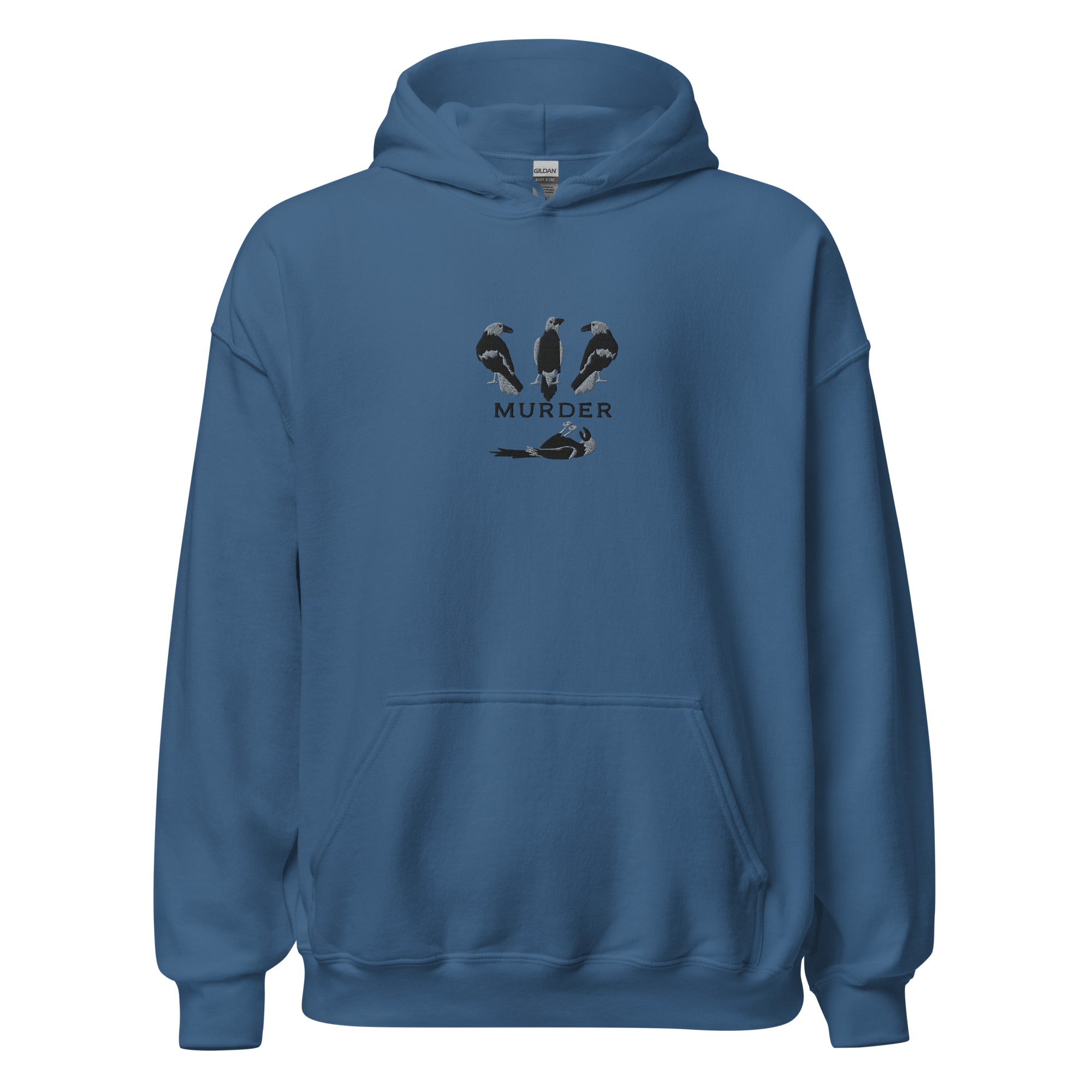 MURDER of Crows Embroidered Unisex Hoodie - Main Image