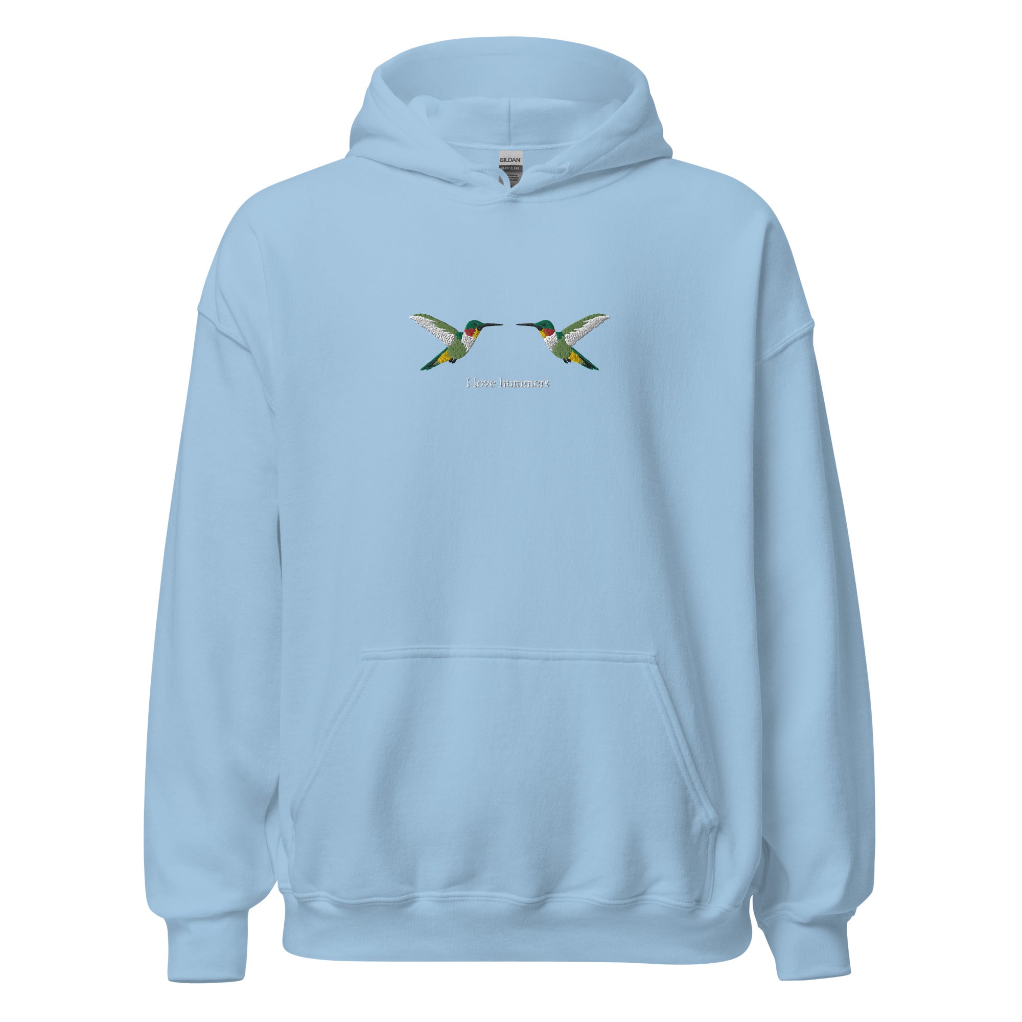 I love hummers Embroidered Unisex Hoodie